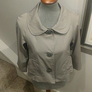 Vertigo Paris Size Small Gray Cropped Jacket
